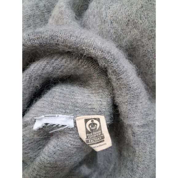 Madewell Womens Small Dolman Sleeve SOFT Alpaca Wool Gray Sweater - Picture 8 of 8